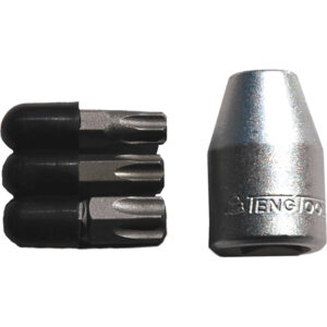 Teng 4pc 1/2in Dr. Torx Bit Set-Tx45-Tx55