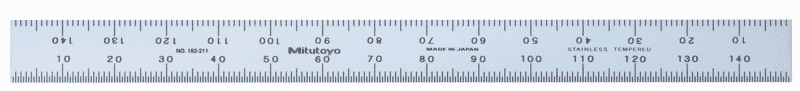 Mitutoyo steel rule 450mm