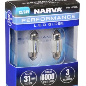 NARVA 12/24V 31MM LED FESTOON GLOBE