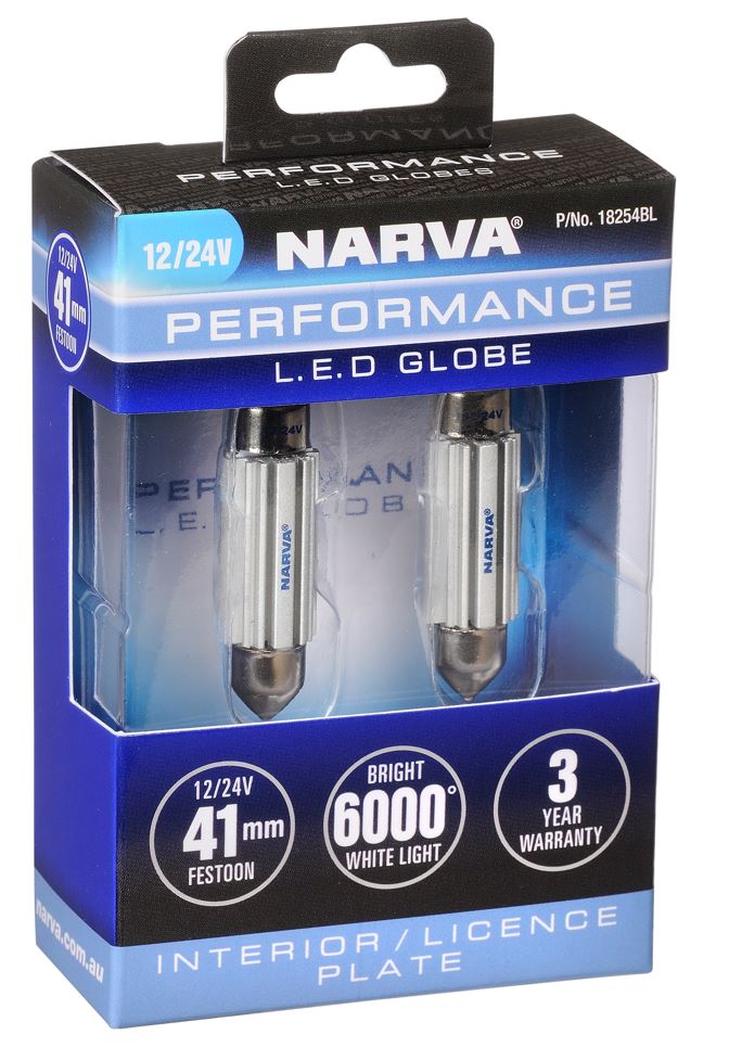 NARVA 12/24V 41MM LED FESTOON GLOBE