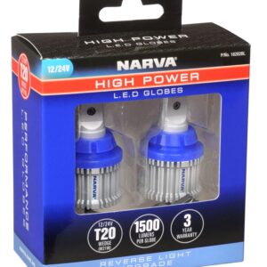 NARVA 12/24V T20 HP REV LED GLOBES 2 PACK