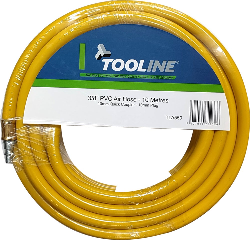 Tooline PVC 10m Air Hose With Fittings