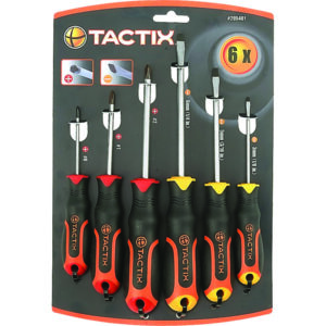 Tactix Screwdriver 6pc Set Slot & PH