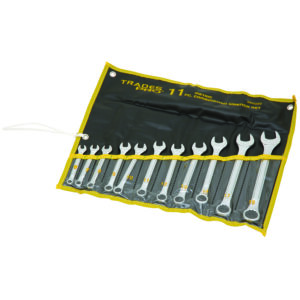 11pc Metric Ring and Open End Spanner Set