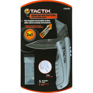 Tactix Utility Folding Knife Dual Function