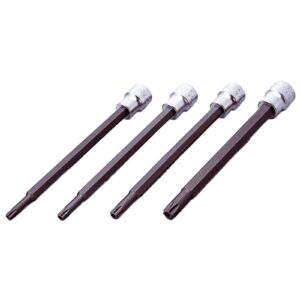 Koken 3247 Tamper Proof Torx Bit Socket Set 4pc 3/8"Dr TH27-TH50
