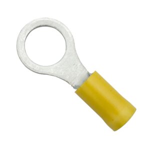 Champion 3/8in / 10mm Yellow Ring Terminal - 100pk