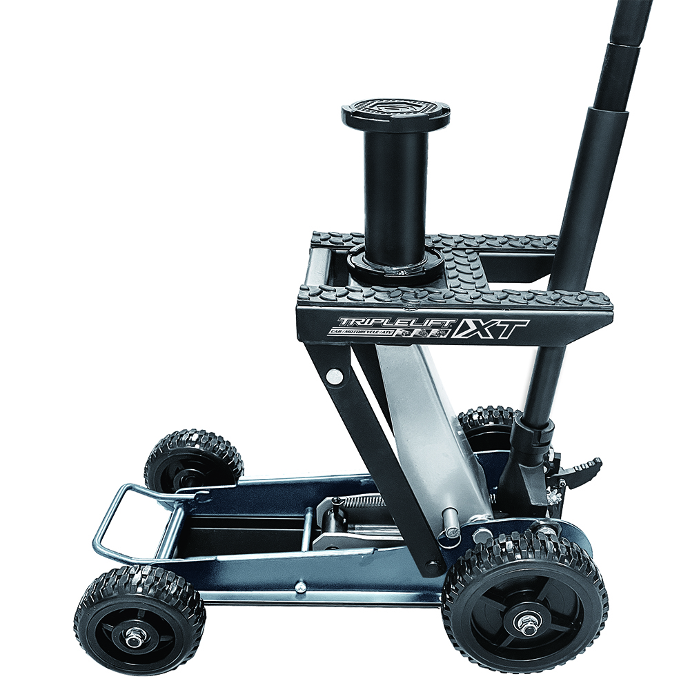 1.5 Ton / 1,360Kg Big Wheel Triple Lift Garage Jack - Image 3