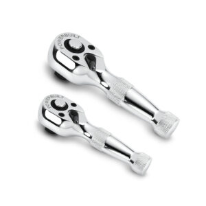 2pc 1/4" Dr & 3/8" Dr Stubby Ratchet Set
