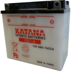 650140 - YB7-A Katana Premium Conventional 12Volt Motorcycle Battery 105CCA 136x75x133
