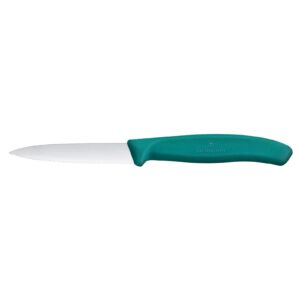 Victorinox Paring Knife 6.7636 - 8cm Wavy Blade New Green Handle