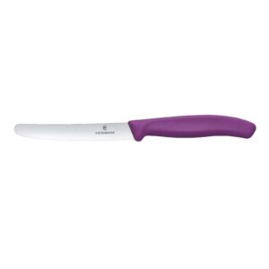 Victorinox Tomato & Sausage Knife 6.7835- 11cm Purple Handle