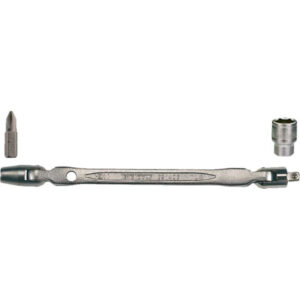 Teng 1/4in Dr. x 1/4in Hex Dr. Bi-Flex Wrench