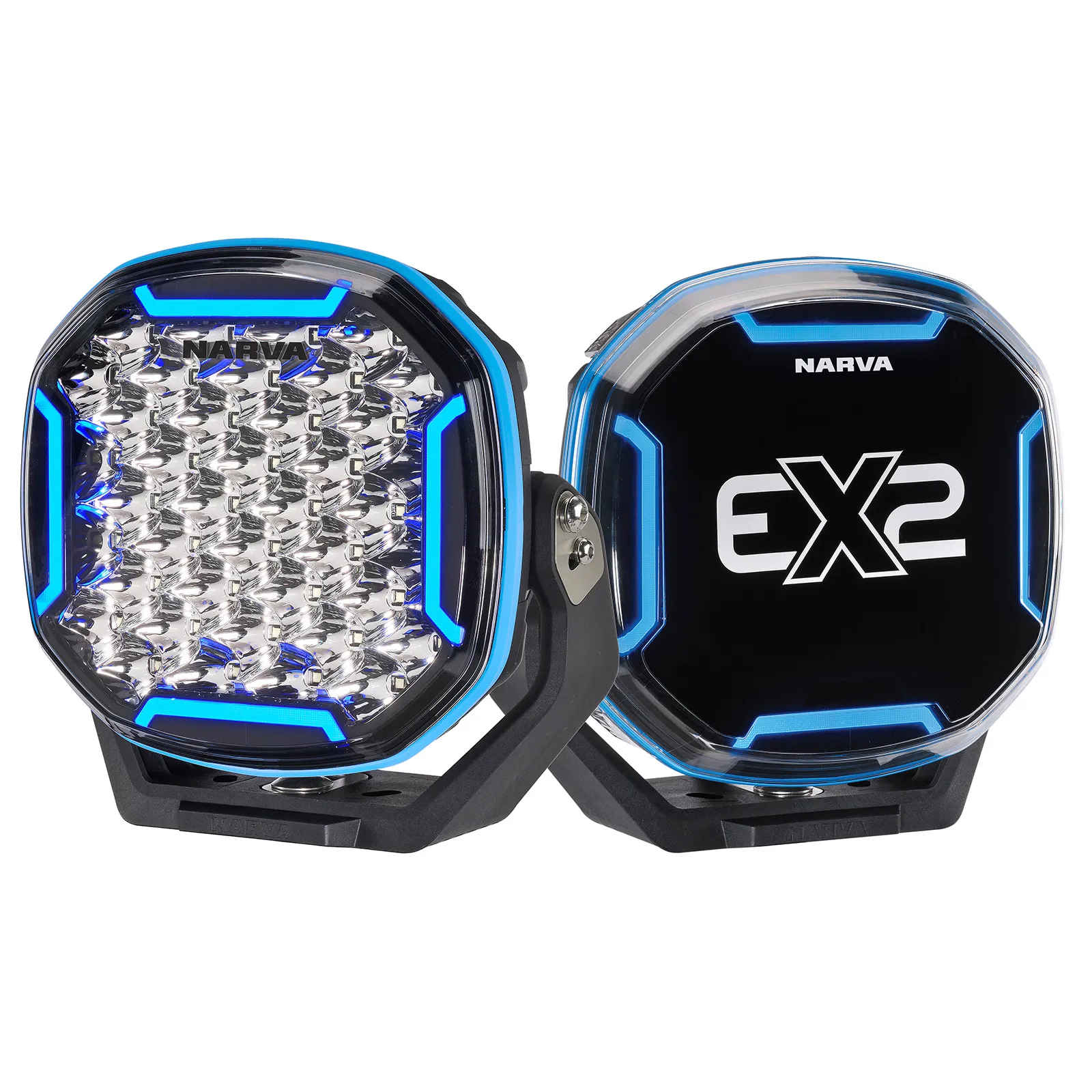 NARVA 9IN EX2-R RGB DRIVING LAMP PAIR WITH CONTROLLER
