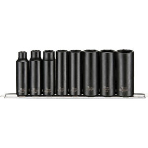 Teng 8pc 3/8in Dr. Deep Impact Skt Set 8-19mm