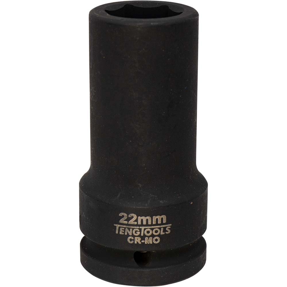 Teng 3/4in Dr. Deep Impact Socket 22mm DIN