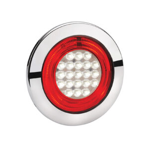 NARVA 9-33V MDL 56 LED REVERSE LAMP RED WITH RED LED TAIL RING