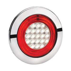 NARVA 9-33V MDL 56 LED REVERSE LAMP RED WITH RED LED TAIL RING