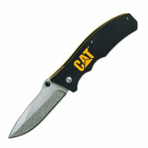 Cat 190mm Drop-Point Folding Knife