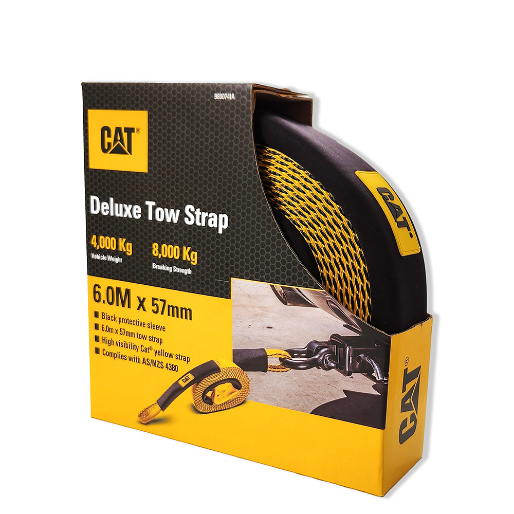 Cat 6M x 57mm Deluxe Tow Strap - 4,000KG - Image 3