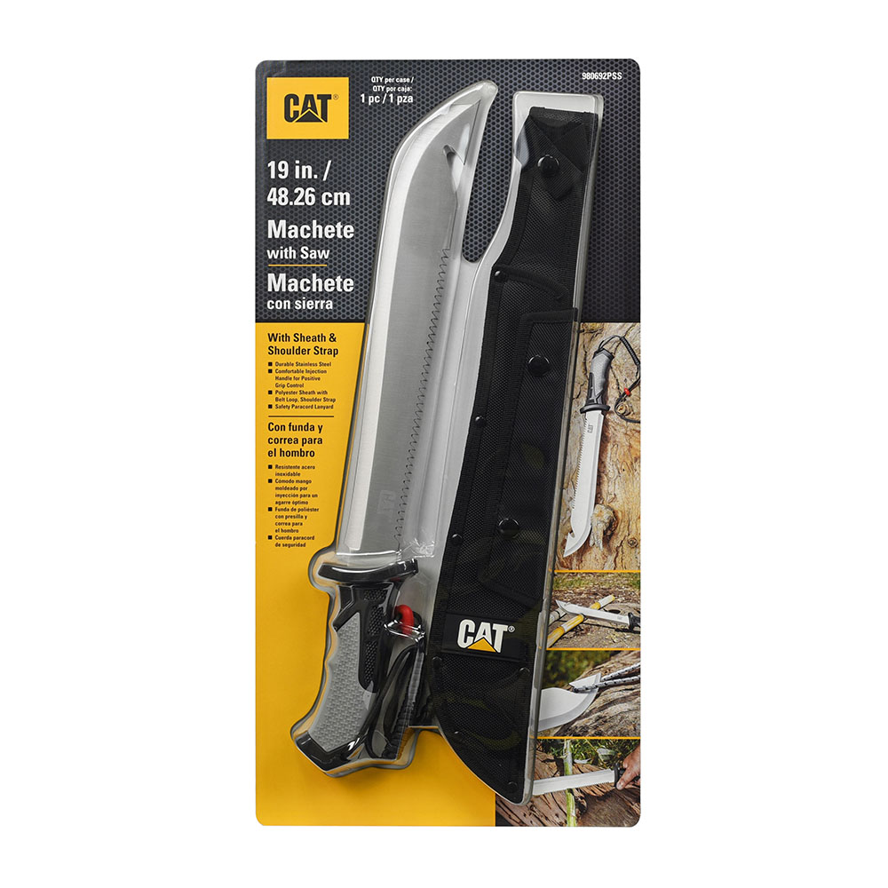 Cat 480mm Machete With Shoulder Strap & Sheath - Image 3