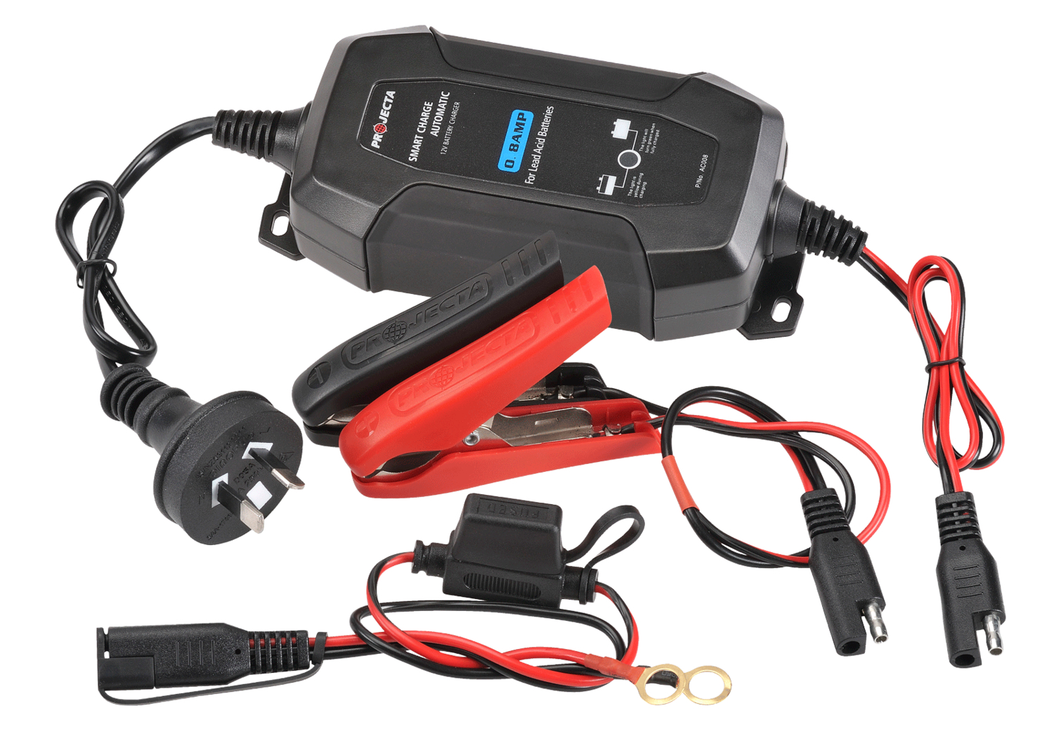 PROJECTA BATTERY CHARGER 0.8A 12V 4 STAGE