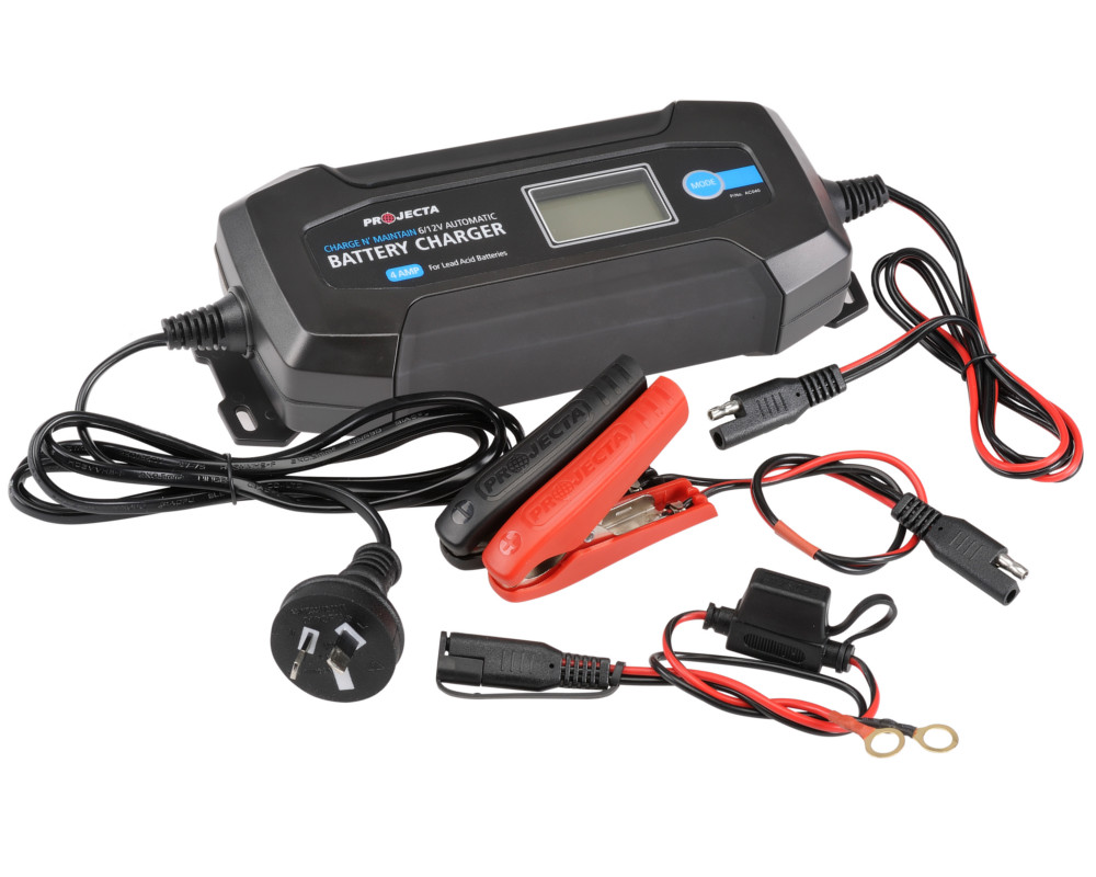 PROJECTA BATTERY CHARGER 4A 6/12V 8 STAGE