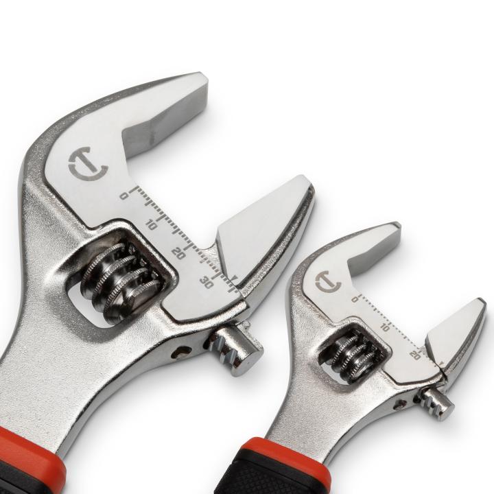 Crescent 2Pc 6in. & 10in. Quick-Fit-Jaw Adjustable Wrench Set - Image 2