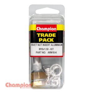 Champion Rivet Nut Insert Aluminium M10x1.50 - Kit - 4pk