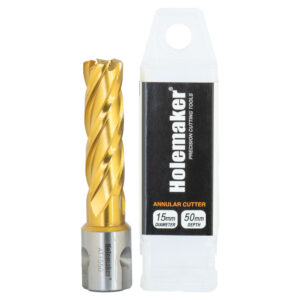 Holemaker Uni Shank Tinite (Tin) Cutter 15mmx50mm