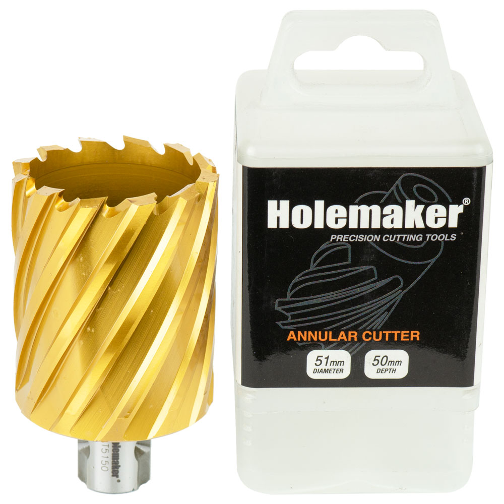 Holemaker Uni Shank Tinite (Tin) Cutter 51mmx50mm