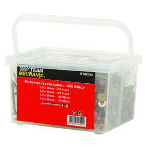 490pc Robertson Screw Assortment