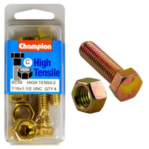 Champion 1-1/2in x 7/16in Set Screw & Nut « - GR5