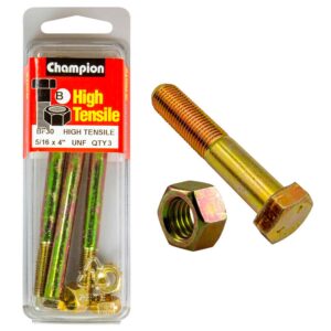 Champion 4in x 5/16in Bolt And Nut (B) - GR5