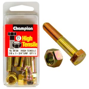 Champion 1-3/4in x 3/8in Bolt And Nut (B) - GR5