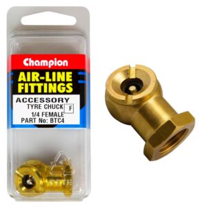 Champion 1/4in Female Brass Tyre Chuck