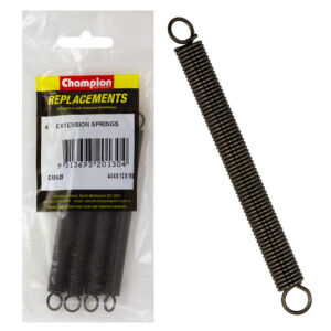 Champion 120 x 12 x 1.8mm Extension Spring -4pk