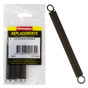 Champion 75 x 11 x 1.2mm Extension Spring -4pk