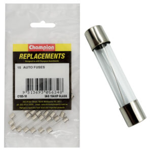 Champion 3Ag 15 Amp Glass Fuse -15pk