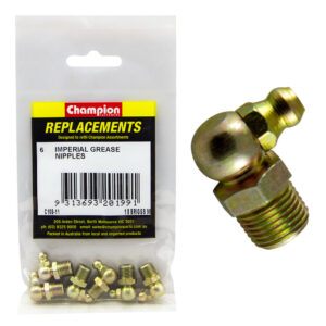 Champion 1/8in NPT (Briggs) 90-Deg. Grease Nipple -6pk