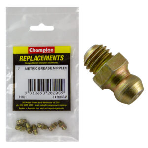 Champion M6 x 1.00mm Self-Tapping Grease Nipple -7pk