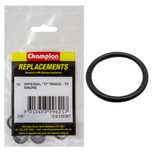 Champion 1/2in (I.D.) x 3/32in Imperial O-Ring -10pk