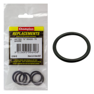 Champion 20mm (I.D.) x 3.5mm Metric O-Ring -5pk