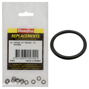 Champion 7/32in (I.D.) x 1/16in Imperial Viton O-Ring -10pk