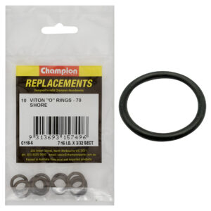 Champion 7/16in (I.D.) x 3/32in Imperial Viton O-Ring -10pk