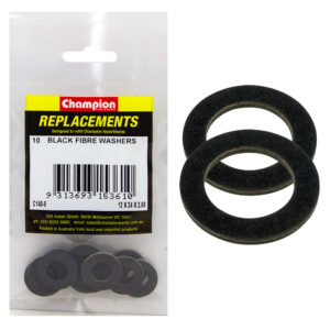 Champion M18 x 28 x2.0mm Black Fibre (Sump Plug) Washer-25pk