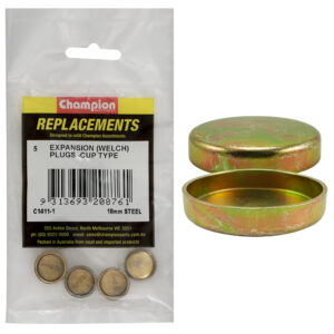 Champion 18mm Steel Expansion (Frost) Plug -Cup Type -5pk