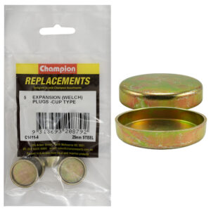 Champion 25mm Steel Expansion (Frost) Plug -Cup Type -5pk