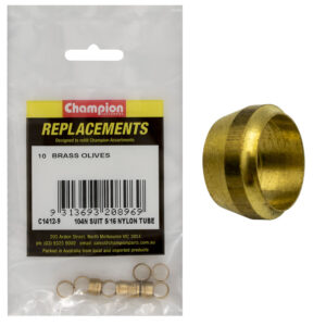 Champion 5/16in Brass Compression Type Olive -10pk