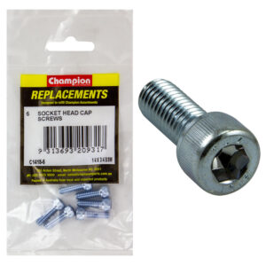 Champion 1/4in x 3/4in BSW Socket Head Cap Screw -6pk